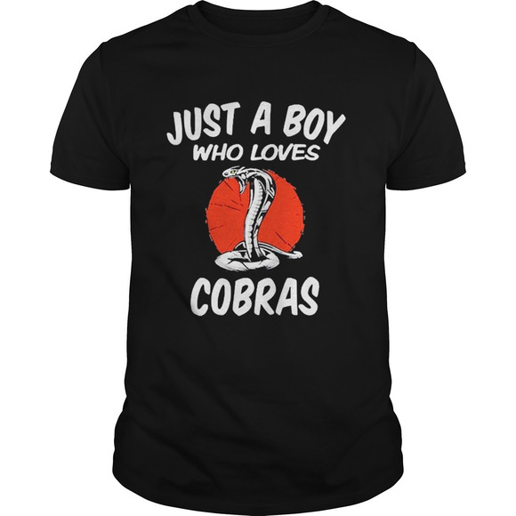 Just A Boy Who Loves Cobras Cobra Snake Shirt - Picture 1 of 4